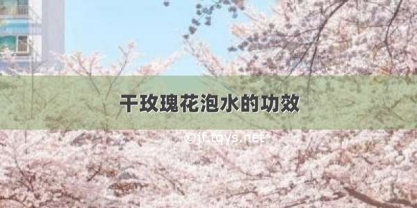 干玫瑰花泡水的功效