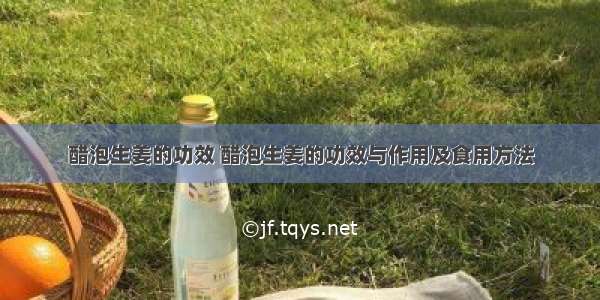 醋泡生姜的功效 醋泡生姜的功效与作用及食用方法