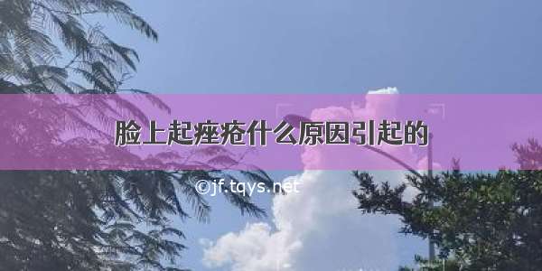 脸上起痤疮什么原因引起的