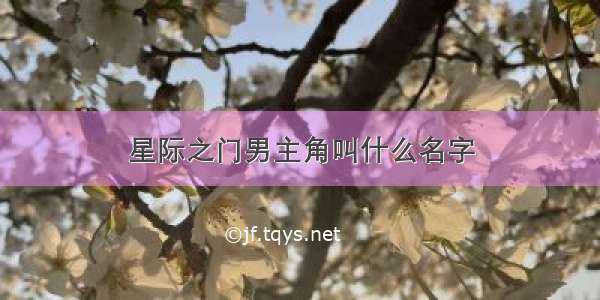 星际之门男主角叫什么名字