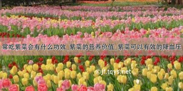 常吃紫菜会有什么功效_紫菜的营养价值_紫菜可以有效的降血压