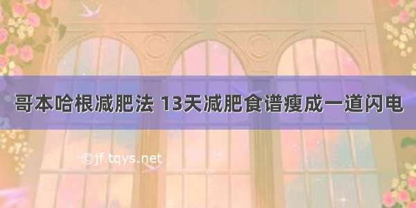 哥本哈根减肥法 13天减肥食谱瘦成一道闪电