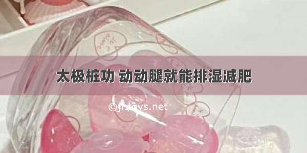 太极桩功 动动腿就能排湿减肥