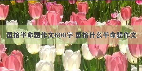 重拾半命题作文600字 重拾什么半命题作文