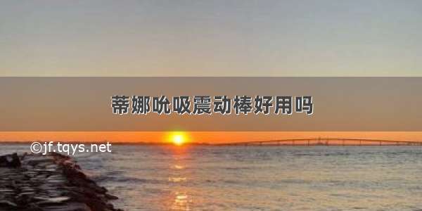 蒂娜吮吸震动棒好用吗