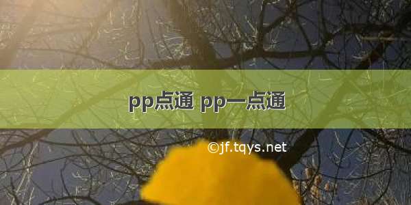 pp点通 pp一点通