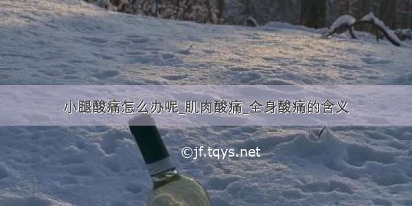 小腿酸痛怎么办呢_肌肉酸痛_全身酸痛的含义