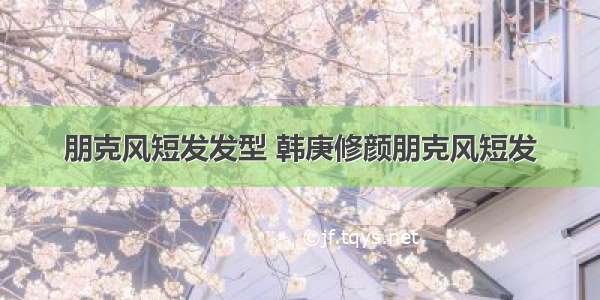 朋克风短发发型 韩庚修颜朋克风短发