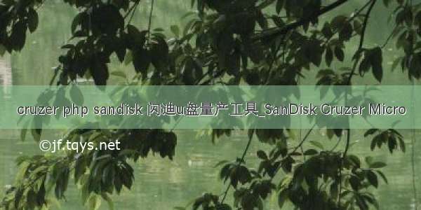 cruzer php sandisk 闪迪u盘量产工具_SanDisk Cruzer Micro